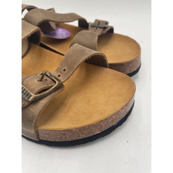 Plakton CP BOLINO 341210 Women's NEW Open-Toe Sandals Brown EU Size 42 - Picture 2 of 11